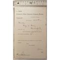 1935 letter Commecial Union Assurance, Manchester