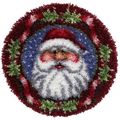 (24) Craftways JOLLY SANTA WREATH Latch Hook Ki...