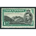 Ascension KGVI 1938 1d Black & Green Mounted Mi...