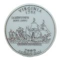 Virginia State Quarter Fridge Magnet