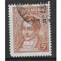 ARGENTINA REP 1935 PORTRAITS 5c BROWN MORENO SG...