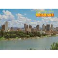 Postcard Brisbane skyline from Gardens Reach, Q...