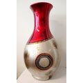 Beautiful Traditional Style Red and Silver Hand...