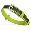 Soft Leather Dual Color Collar W 1" L 19-24" Li...