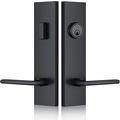 Matte-Black Front Door Handle - Modern Entry Do...
