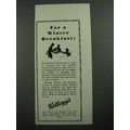 1931 Kellogg's Rice Krispies Ad - Winter Breakfast