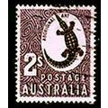 Australia 1948 Crocodile CofA wmk 2S Used Stamp