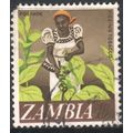 Zambia 1968 - SG134 - 10n - Tobacco Picking - used