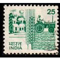 India 1985 Agriculture Wheat 25P Used Stamp