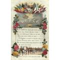 Patriotic PEACE Greetings Postcard (Valentine)