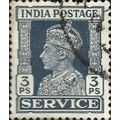 INDIA, King George VI, official, slate blue 193...