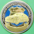 Police Officer Prayer. Challenge Coin. 1.50" Go...