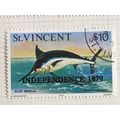 St Vincent 1979 Independence Marine Life $10 Bl...