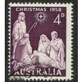 Australia 1958 Christmas 4d Deep Violet SG307 FU