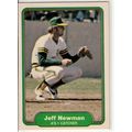 1982 Fleer baseball card 102 Jeff Newman- Athle...