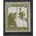 PALESTINE 1927 20M OLIVE CITADEL JERUSALEM SG 9...