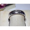 Estate 5.0mm half round "Purity" engraved Sterl...