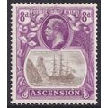Ascension Island KGV 1924-33 8d Grey-Black Brig...