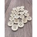 18mm Natural Wooden Buttons 4 Hole Great For Ca...