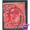 GB stamps 1902-10 KEV11 - 1d SG219 Stockton On ...