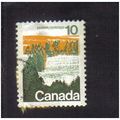 1972 canada forest central 10c f/u sg702a