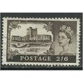 GB 1959 - 68 QE2 H/V 2/6d Brown Castle Wmk 179....