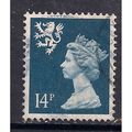Great Britain 1989 Scotland 14p Deep Blue 1LB U...