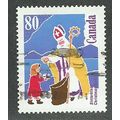 CAN 1991 80c 'CHRISTMAS ' FINE USED (EBID38-890)