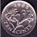 1983 Bermuda 10 Cents Coin