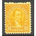 642 10c James Monroe Barely Clears MNH Q1937