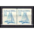 2134 14c Iceboat Very Fine MNH Dry Gum CNP Left...