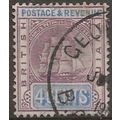 British Guiana 1889 SG195 4c Dull Purple & Ultr...