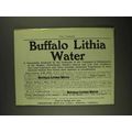 1903 Buffalo Lithia Water Ad - Successfully Emp...