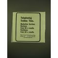 1902 New York Telephone Co. Ad - Telephoning tr...