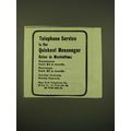 1902 New York Telephone Co. Ad - Telephone Serv...