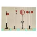 EARLY RAILWAY SIGNALS (models) unused postcard ...