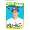 1989 Topps baseball card 394 Orel Hershiser All...