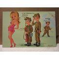 Army boys.. , unused Spanish postcard Spain hum...