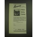 1974 L.L. Bean Inc. Advertisement - Bean's Outdoor sporting specialties