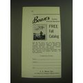 1974 L.L. Bean Inc. Ad - Bean's Outdoor sporting specialties