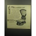 1951 Pitney-Bowes Mailing Scales Ad - Why is a grandfather's clock?
