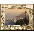 Rio De Janeiro Brazil Laser Engraved Wood Pictu...