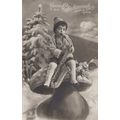 Pixie Child With Jazz Saxophone Antique German ...