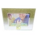 80 Birthday Photo Frame 14 CM Golden Glitter Ho...