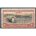 Ascension 1934 SG28 1/- Black & Carmine Mounted...