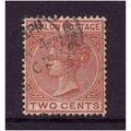 CEYLON 1883 SG 146 2c PALE BROWN FINE USED #3