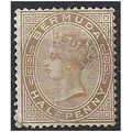 Bermuda 1880 SG19 1/2d Stone Wmk Crown CC Mount...