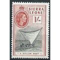 Sierra Leone 1956 SG217 1/- Black & Scarlet Mou...