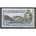 Ascension 1944 SG42d 4d Black & Ultramarine Per...