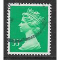 GREAT BRITAIN QE II 1990 QEII 33p LIGHT EMERALD...